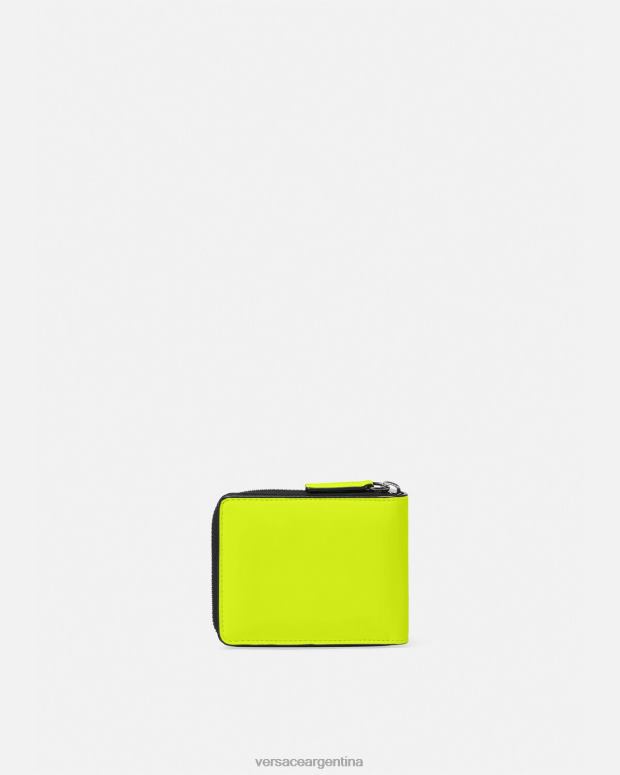 hombres Versace amarillo cartera plegable con medusa biggie accesorios 4F6041641