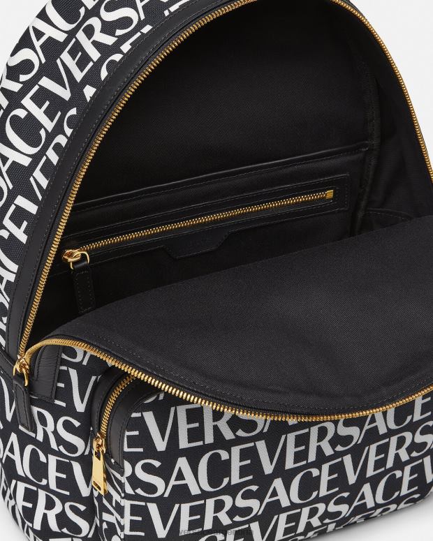 hombres Versace imprimir mochila integral bolsas 4F6041493
