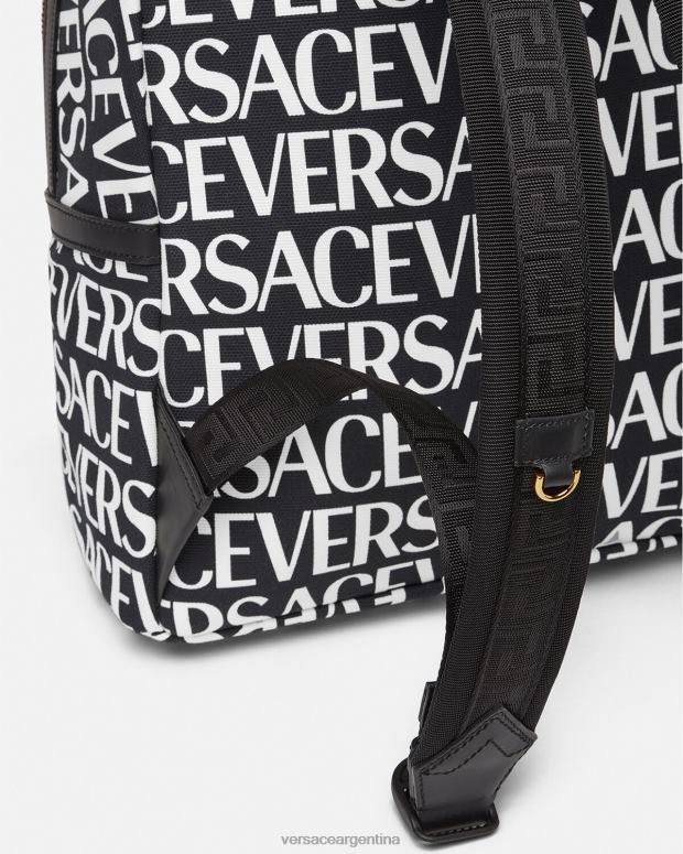 hombres Versace imprimir mochila integral bolsas 4F6041493