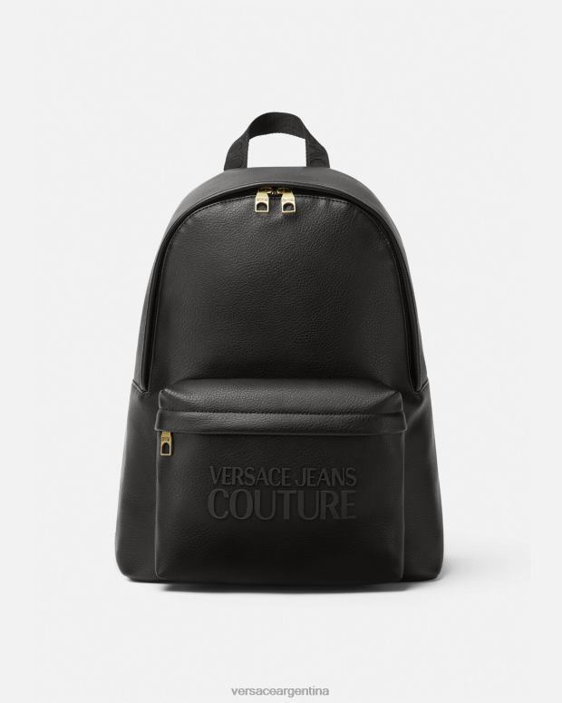 hombres Versace negro mochila con logo accesorios 4F6042472