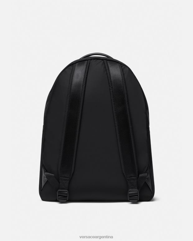 hombres Versace oro negro mochila de alta costura con logo accesorios 4F6042492