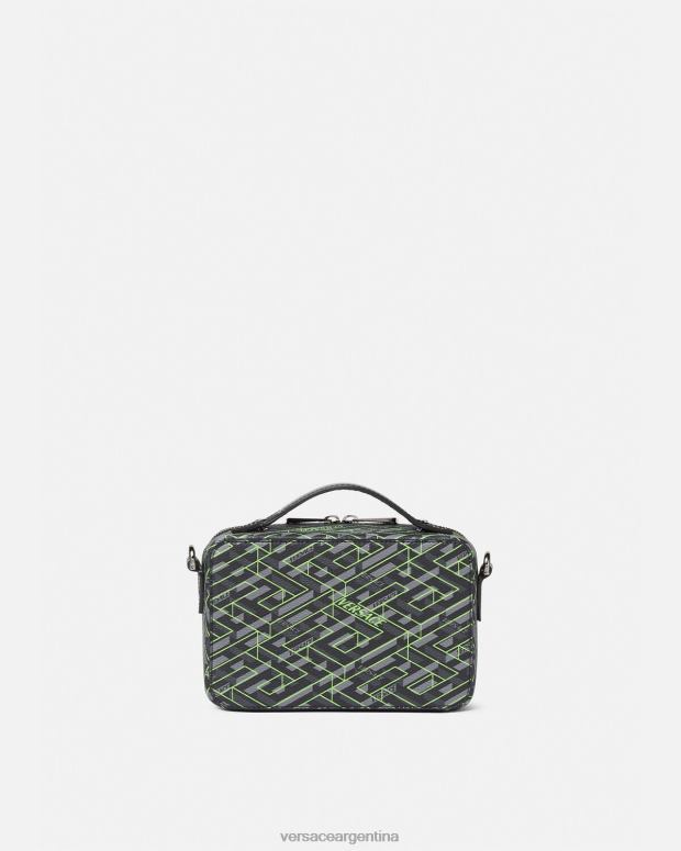 hombres Versace imprimir bolso bandolera pequeño con firma la greca bolsas 4F6041478