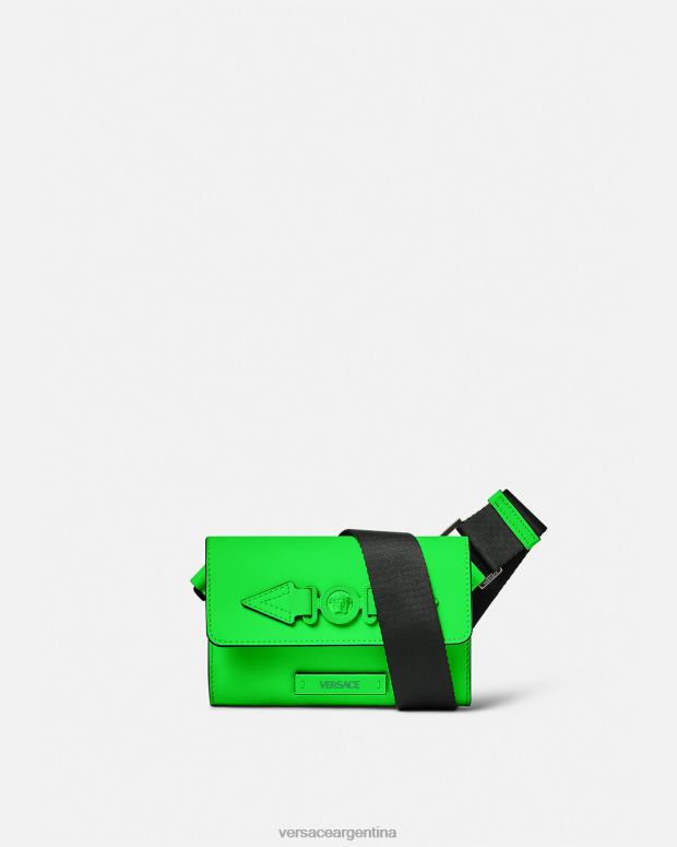 hombres Versace verde riñonera con Medusa Biggie bolsas 4F6041473