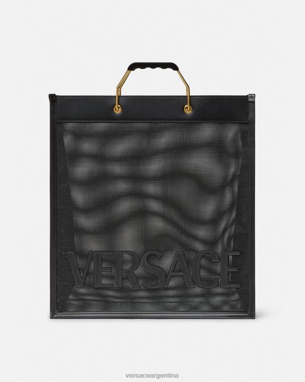 hombres Versace negro bolso de mano comprador bolsas 4F6041507