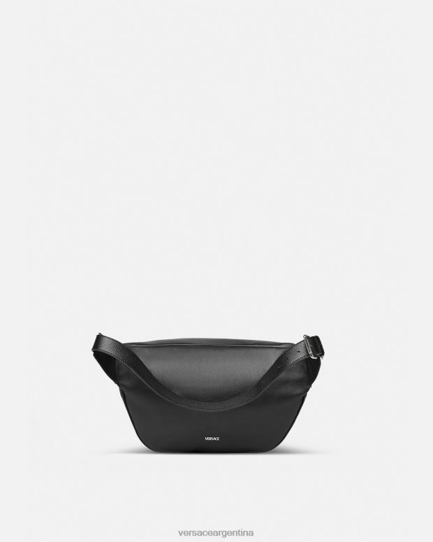 hombres Versace negro riñonera repetida bolsas 4F6041504