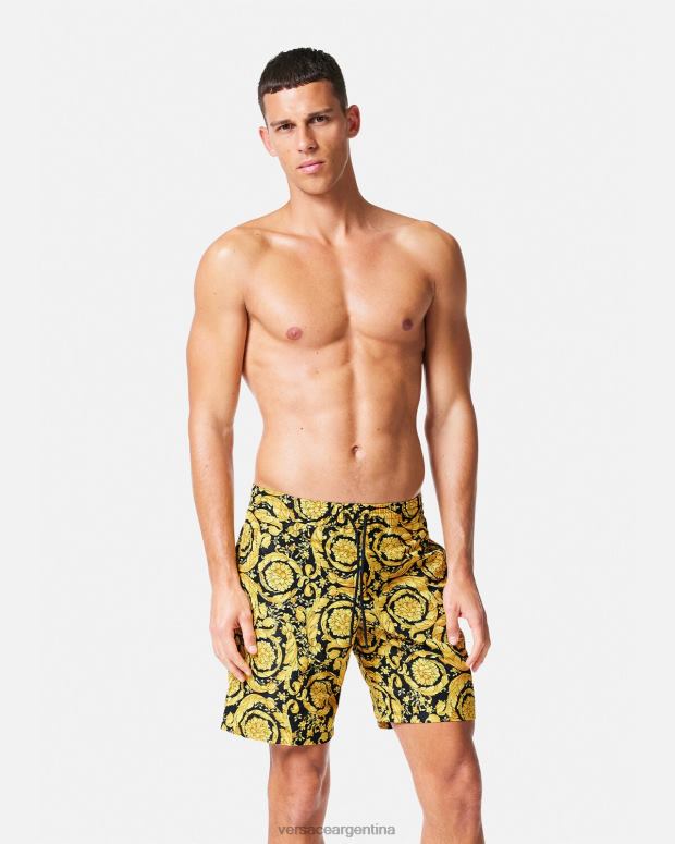 hombres Versace imprimir bañadores barroco ropa interior y ropa de playa 4F6041806