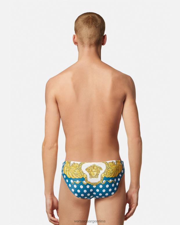 hombres Versace imprimir calzoncillos de baño con diseño barroco de conchas marinas ropa interior y ropa de playa 4F6041801