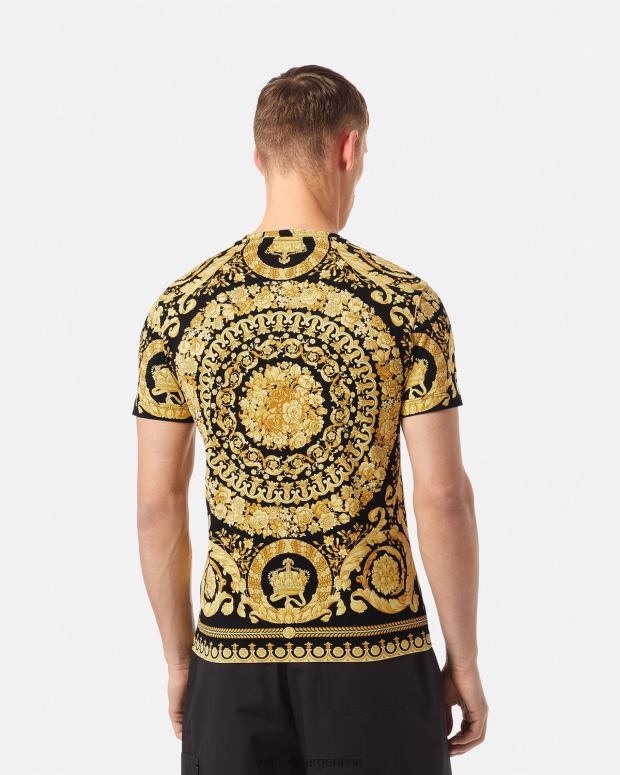 hombres Versace imprimir camiseta barroca ropa 4F6041369