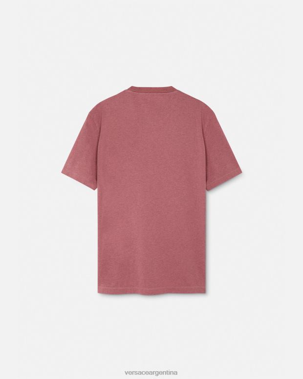 hombres Versace rosa camiseta la maschera ropa 4F6041384