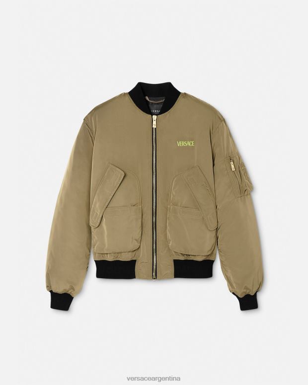 hombres Versace imprimir chaqueta bomber le maschere ropa 4F6041232