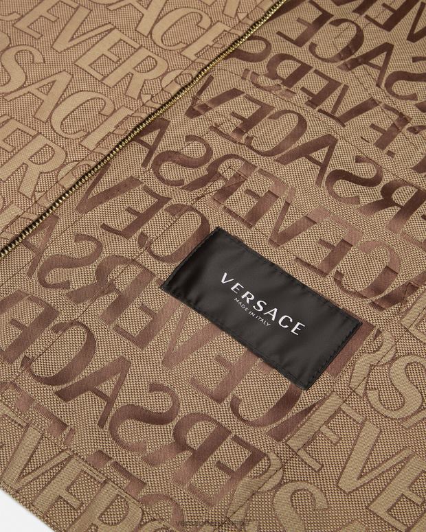 hombres Versace imprimir chaqueta tipo blusón por toda la prenda ropa 4F6041221