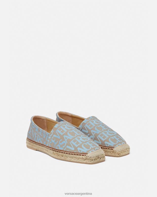 hombres Versace imprimir alpargatas integrales zapato 4F6041564