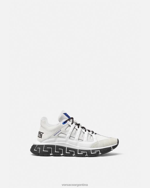 hombres Versace blanco zapatillas trigrecas zapato 4F6041546