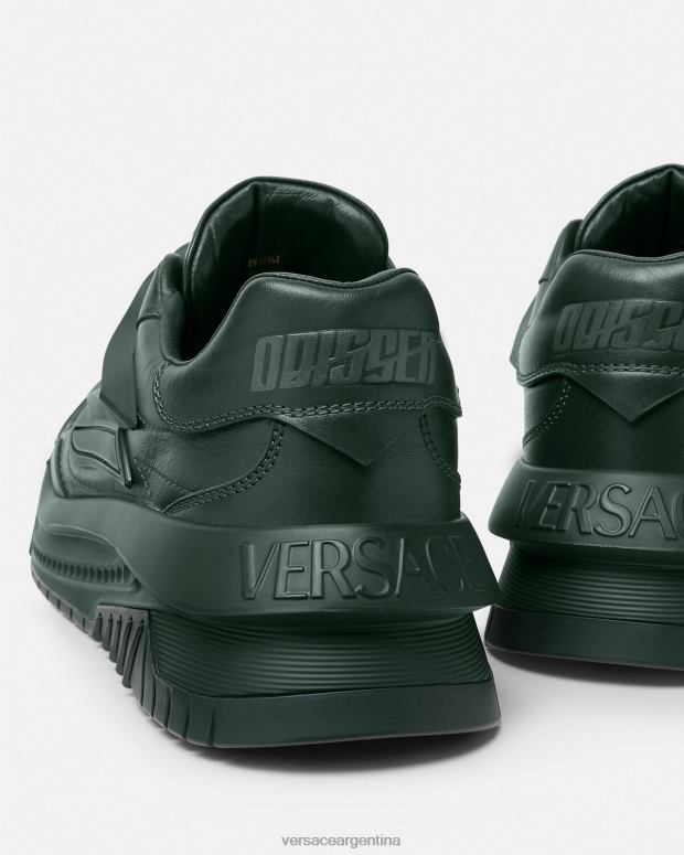 hombres Versace caqui zapatillas odissea zapato 4F6041526