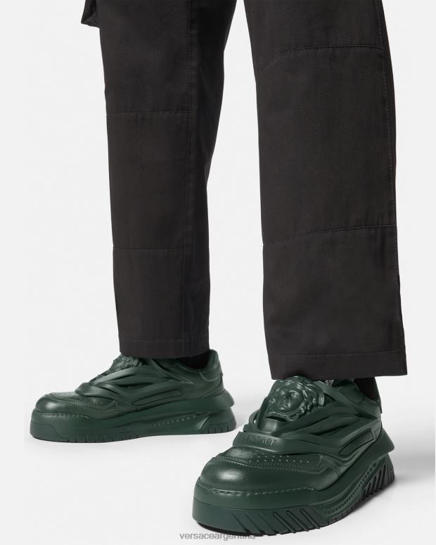 hombres Versace caqui zapatillas odissea zapato 4F6041526