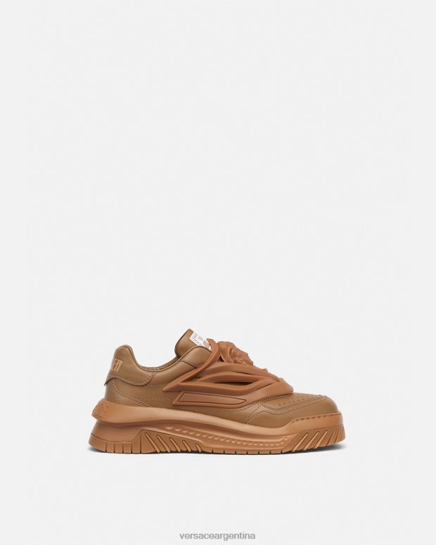 hombres Versace caramelo zapatillas odissea zapato 4F6041522