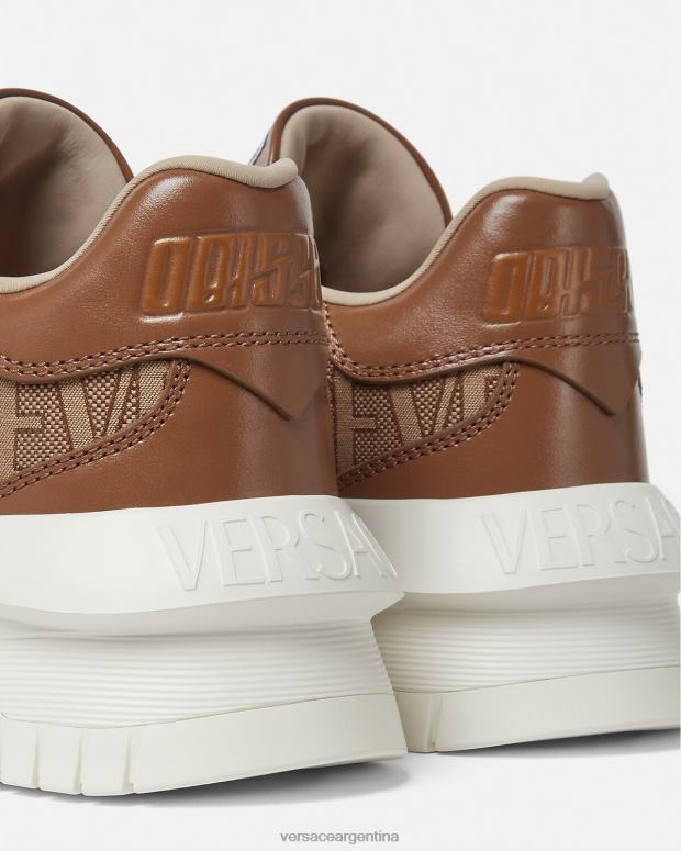 hombres Versace marrón zapatillas odissea integrales zapato 4F6041513