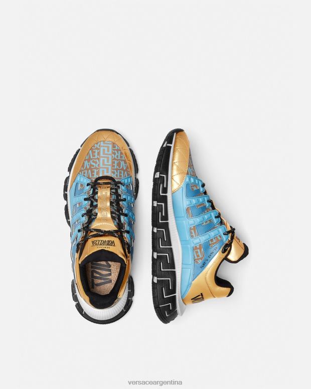 hombres Versace multicolor zapatillas trigrecas zapato 4F6041511