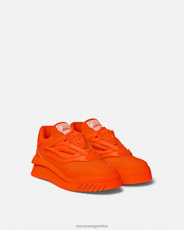 hombres Versace naranja zapatillas odissea zapato 4F6041538