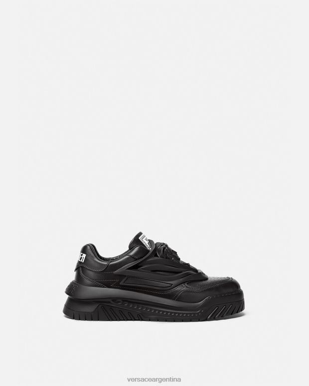 hombres Versace negro zapatillas odissea zapato 4F6041519