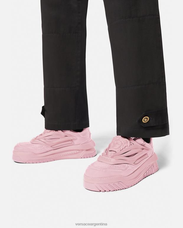hombres Versace rosa zapatillas odissea zapato 4F6041523