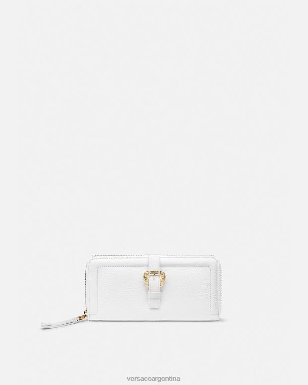 mujer Versace blanco cartera continental couture1 accesorios 4F6042319