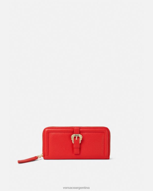mujer Versace naranja cartera continental couture1 accesorios 4F6042345