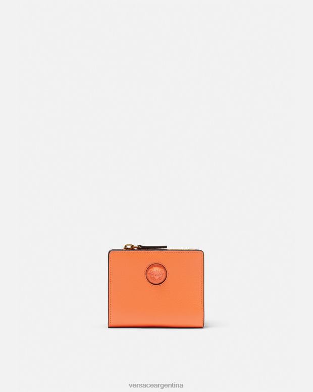 mujer Versace naranja cartera la medusa accesorios 4F604582