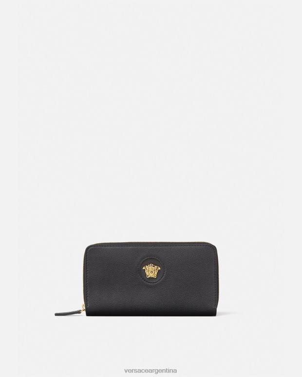 mujer Versace negro cartera continental la medusa accesorios 4F604573