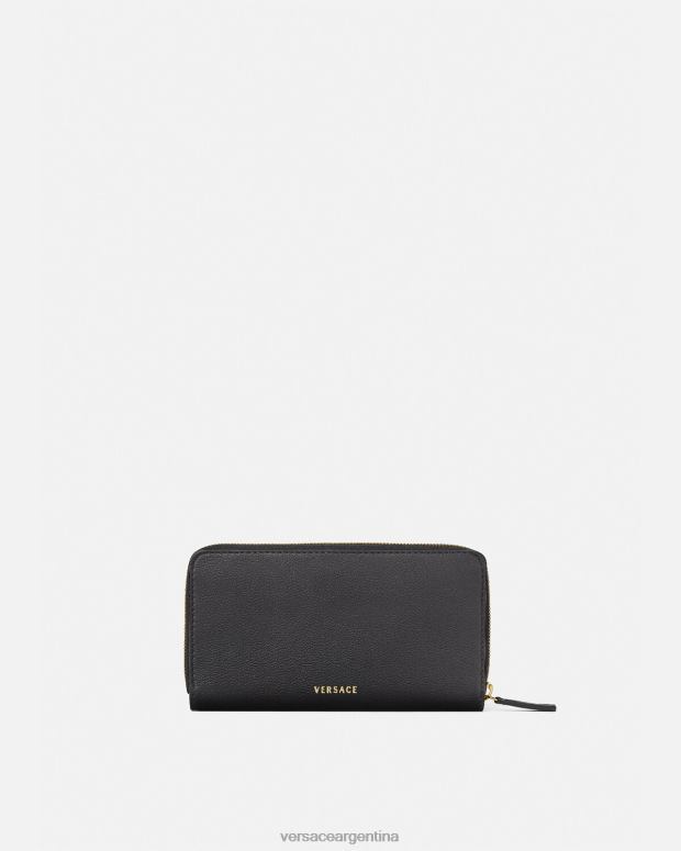 mujer Versace negro cartera continental la medusa accesorios 4F604573