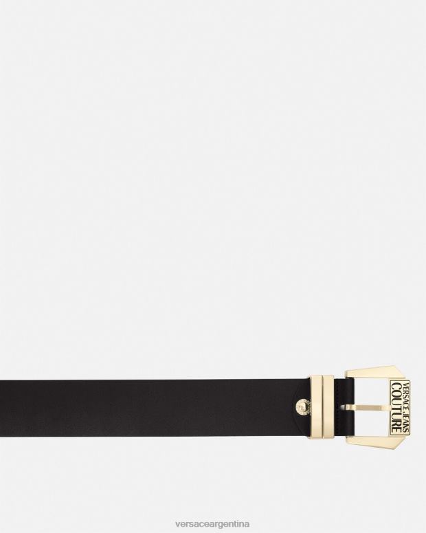 mujer Versace negro cinturón con logo accesorios 4F6042334