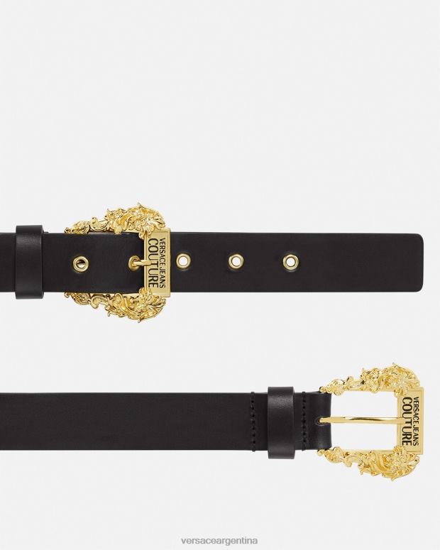 mujer Versace negro cinturón de alta costura1 accesorios 4F6042325