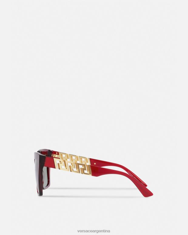 mujer Versace borgoña gafas de sol greca accesorios 4F604698