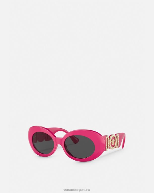 mujer Versace fucsia gafas de sol ovaladas con medusa biggie accesorios 4F604633