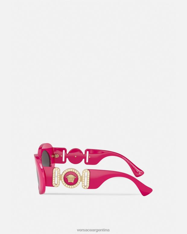 mujer Versace fucsia gafas de sol ovaladas con medusa biggie accesorios 4F604633