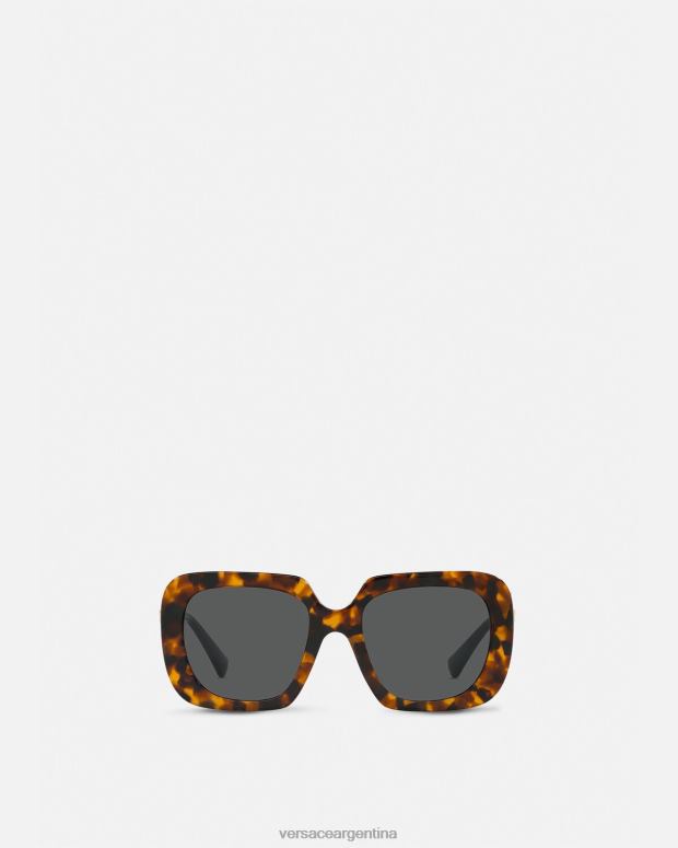 mujer Versace la Habana gafas de sol cuadradas con doble medusa accesorios 4F604626