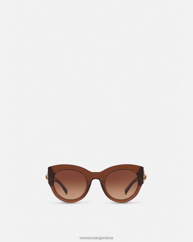 mujer Versace marrón gafas de sol joya tributo accesorios 4F604683