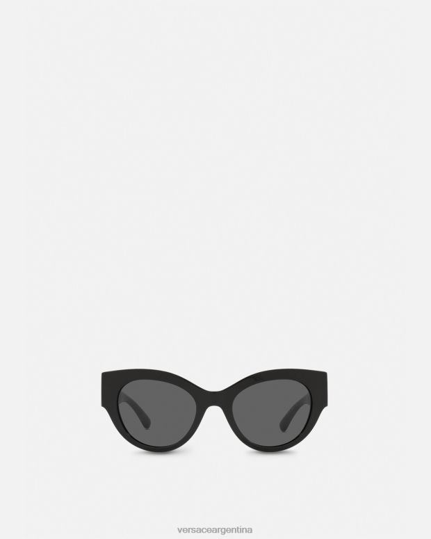 mujer Versace negro gafas de sol con cadena de medusa accesorios 4F604703
