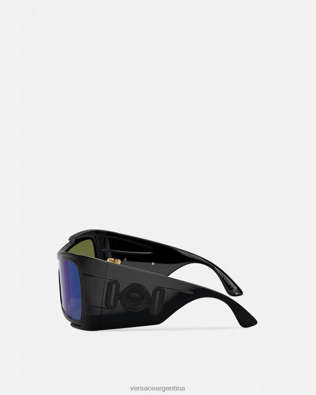 mujer Versace negro gafas de sol maxi medusa biggie con escudo accesorios 4F604605