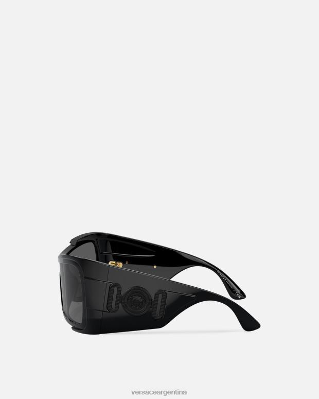 mujer Versace negro gafas de sol maxi medusa biggie con escudo accesorios 4F604606