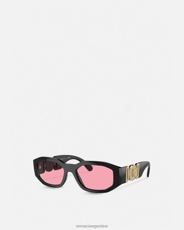 mujer Versace negro y rosa gafas de sol medusa biggie accesorios 4F604590