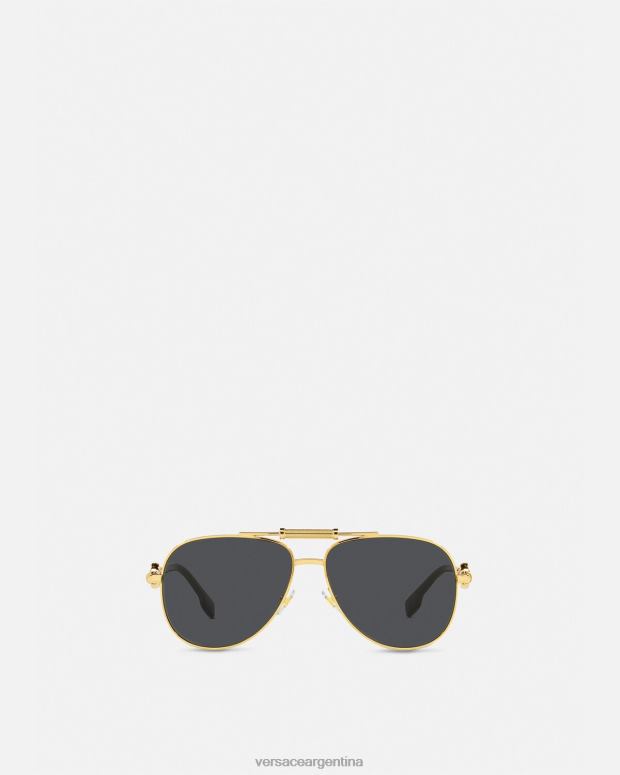 mujer Versace oro negro gafas de sol medusa polis accesorios 4F604659