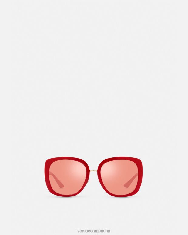 mujer Versace rojo gafas de sol greca accesorios 4F604663