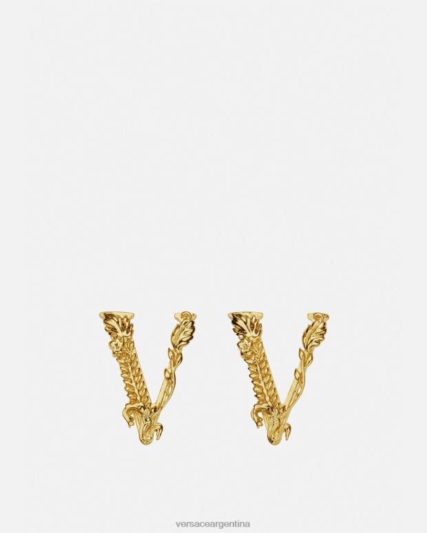 mujer Versace oro aretes virtus accesorios 4F604813