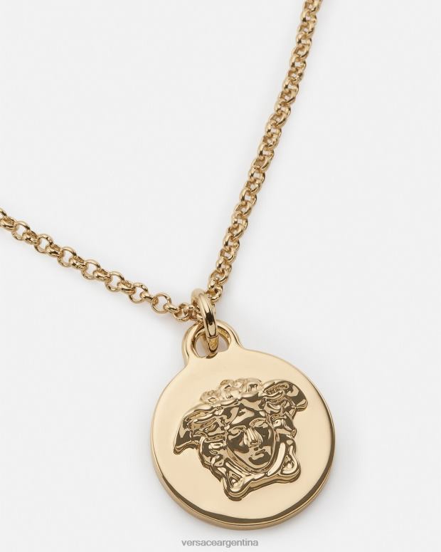 mujer Versace oro collar con colgante de medusa accesorios 4F604770