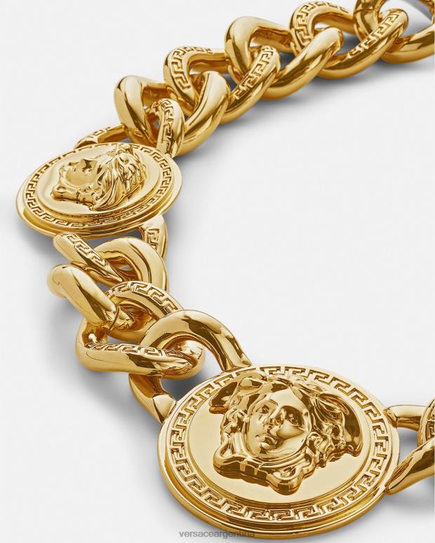 mujer Versace oro collar de cadena con medusa accesorios 4F604784