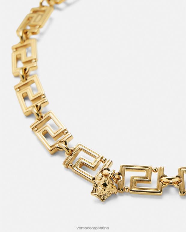 mujer Versace oro collar de grecas accesorios 4F604745