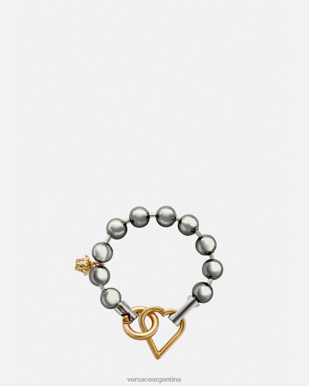mujer Versace oro plateado pulsera de cadena original accesorios 4F604831