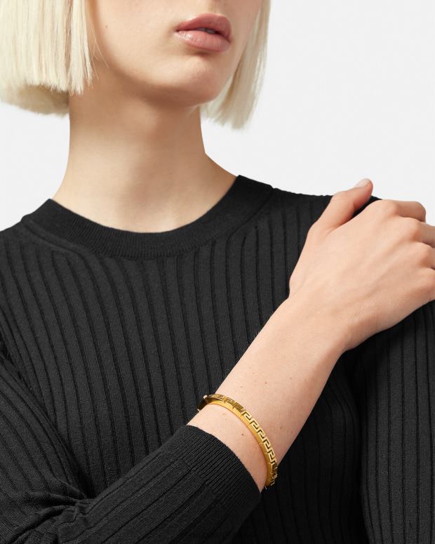 mujer Versace oro pulsera con greca accesorios 4F604760