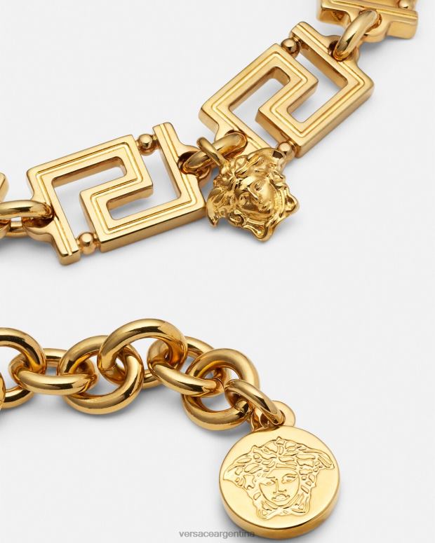 mujer Versace oro pulsera greca accesorios 4F604758